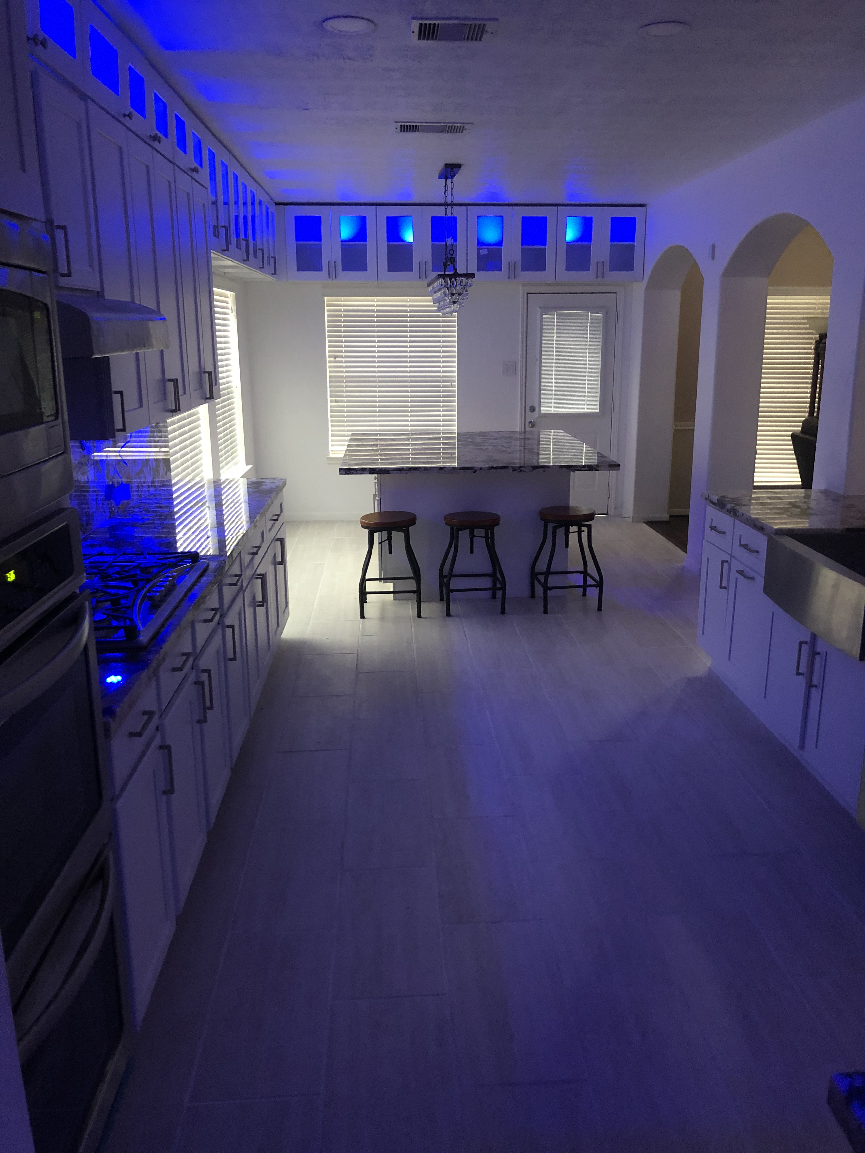 Bathroom renovation with tile work and fixtures